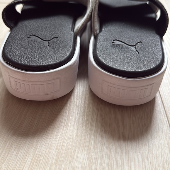 3/$10 Puma Cross Strap Slides Black Gray - Picture 6 of 8